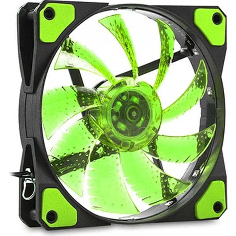 GABBLE G-01 RGB 12CM IŞIKLI KASA FAN (YEŞİL)