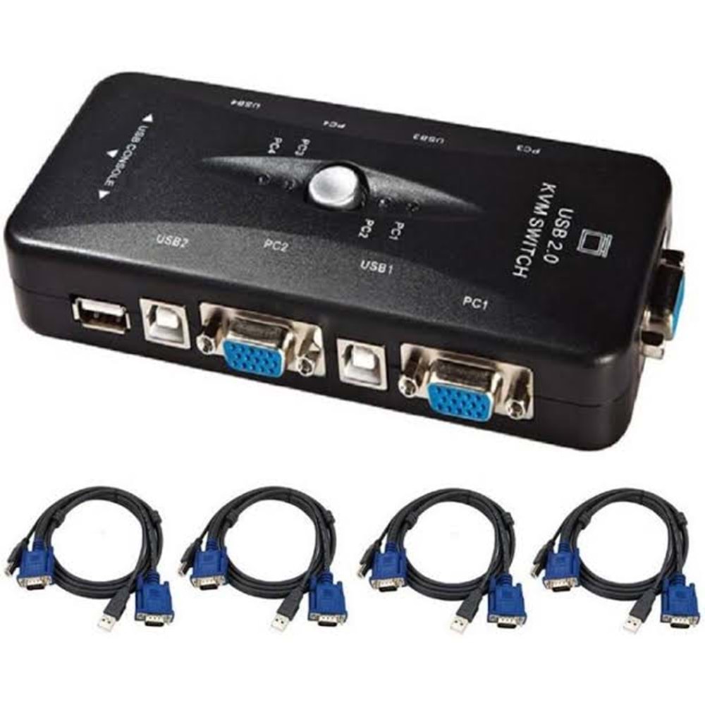 USB KVM SWITCH 4 LÜ KVM-4UK-T BYZ