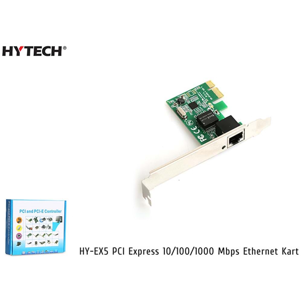 Hytech HY-EX5 PCI Express 10/100/1000Mbps Ethernet Kart