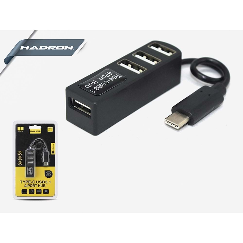 HADRON HD152 TYPE-C USB HUB 4 PORT