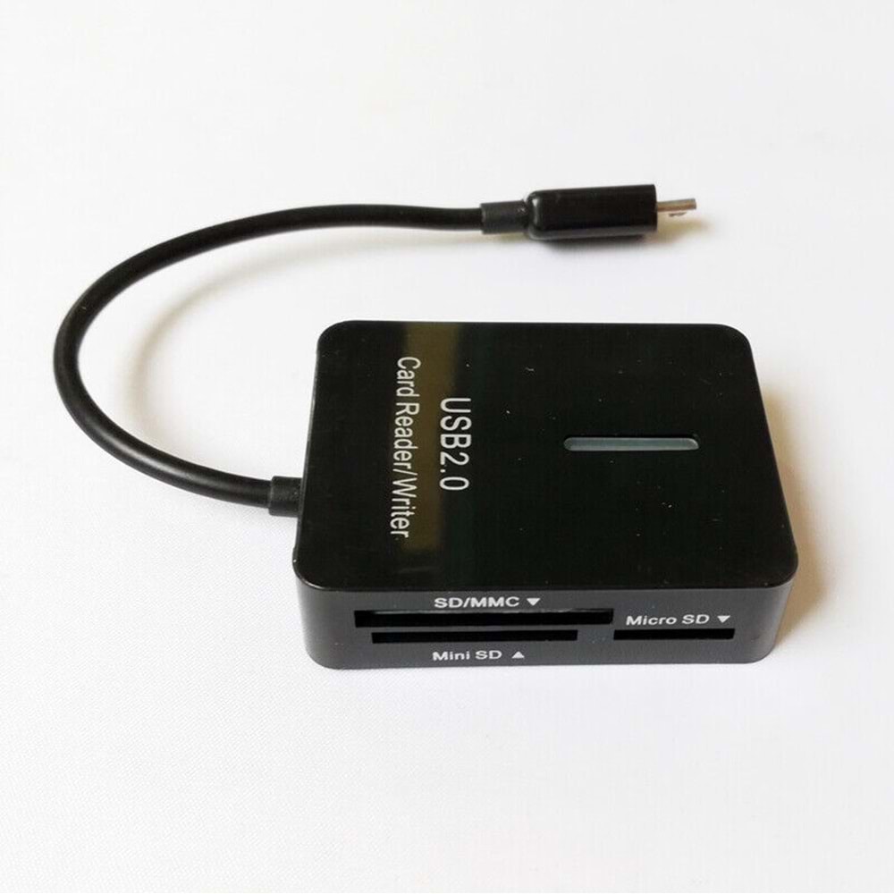 OTG MOBILE CARD READER MICRO (SD, MİNİ SD, SDHC, MS, M2)