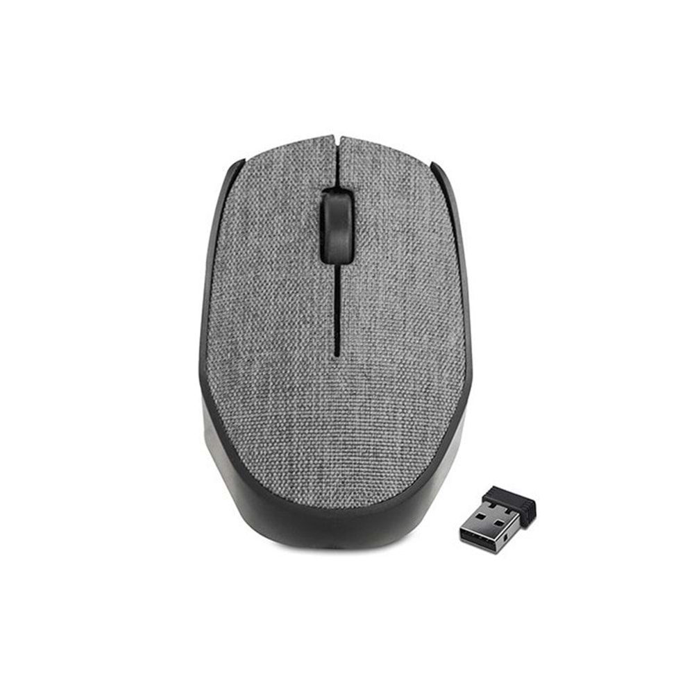 Everest KM-218 Usb 2.4Ghz Gri Kumaş Yüzey Kablosuz Mouse