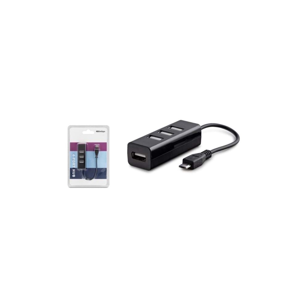 HADRON HDX7019 (196) HUB USB 2.0 MICRO 4 PORT