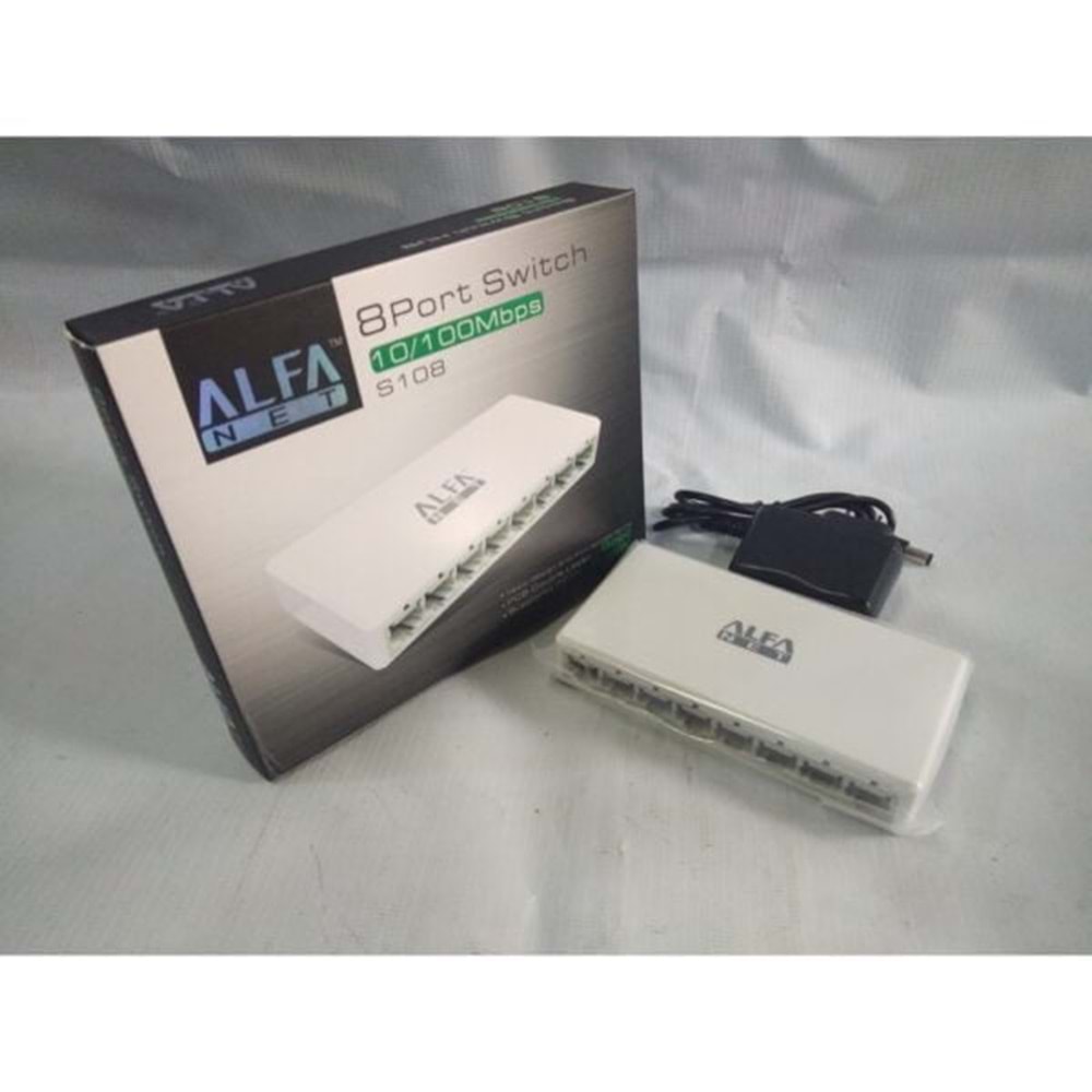 ALFANET S108 8 PORT MAGABİT SWİTCH