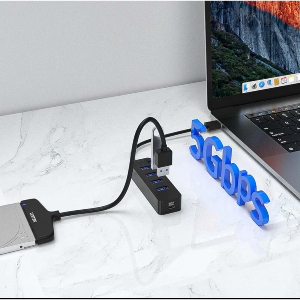 GABBLE GAB-UP530 USB 4 PORT + TYPE-C 3.0 ÇOKLAYICI