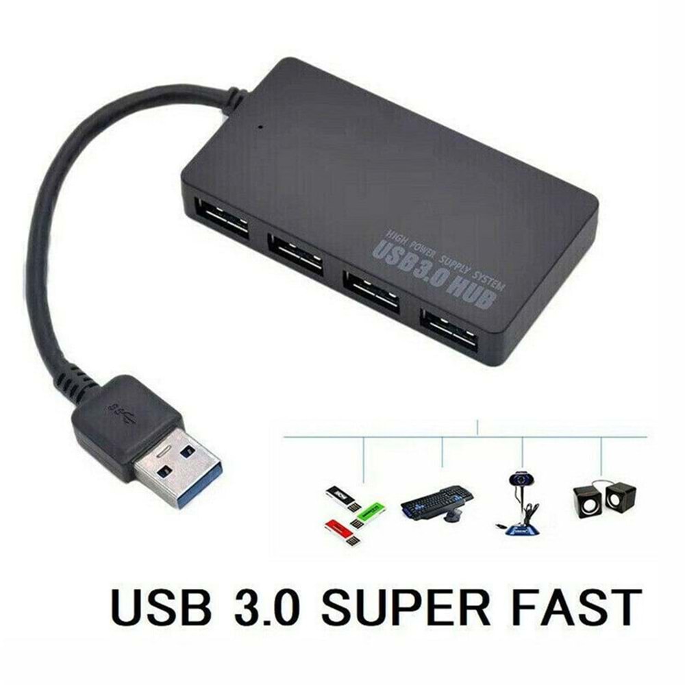 Gabble GAB-PUC304 Slim 4 Port Usb 3.0 Çoklayıcı