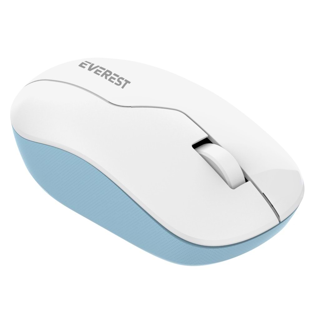 Everest SMW-973 Usb Beyaz/Mavi 2.4Ghz Kablosuz Mouse