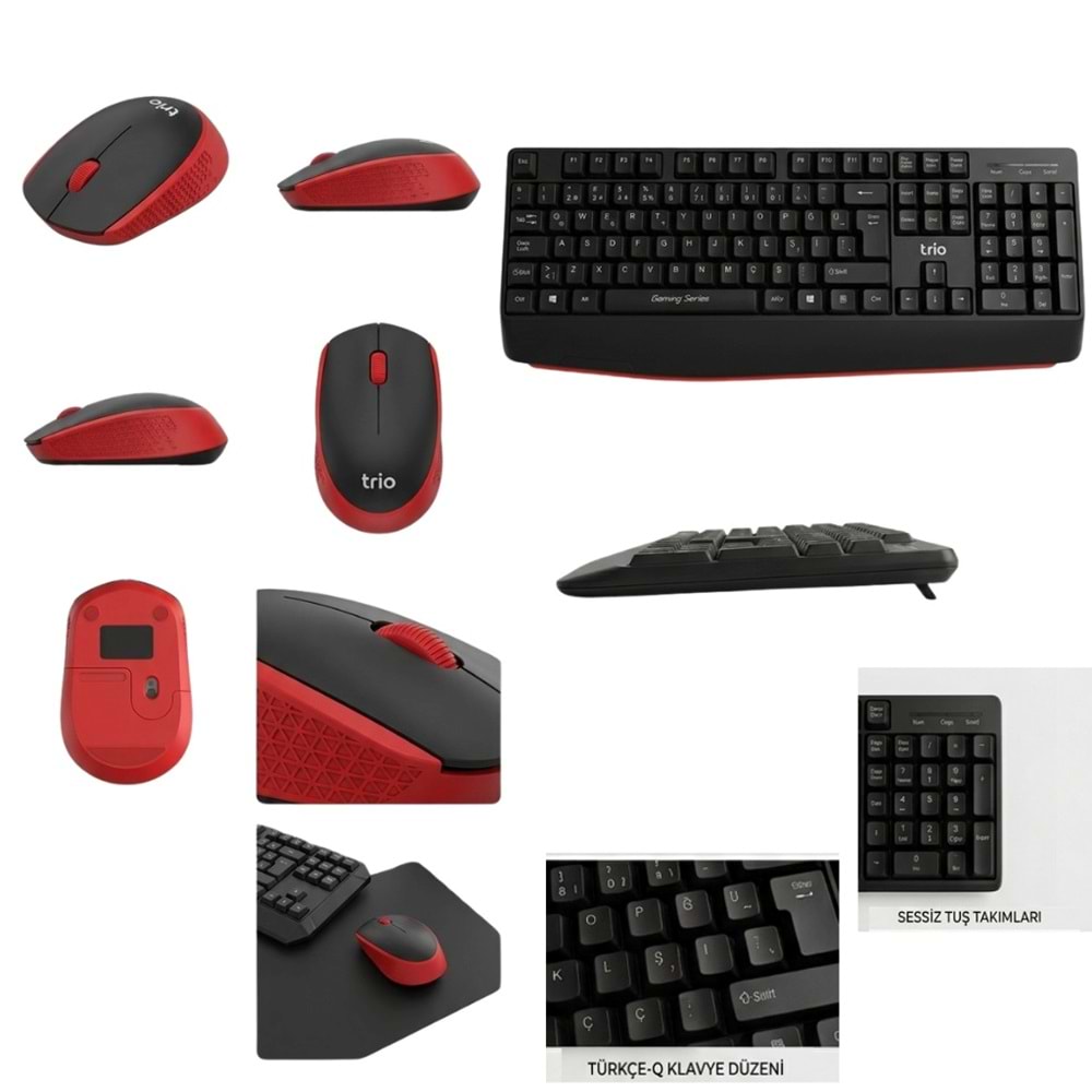 TRİO TRK300 KABLOSUZ KLAVYE MOUSE SET