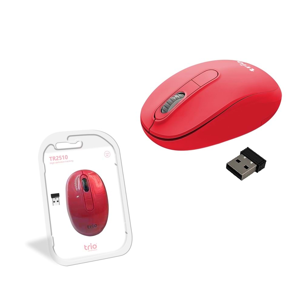 TRİO TR2510K KIRMIZI WIRELESS MOUSE