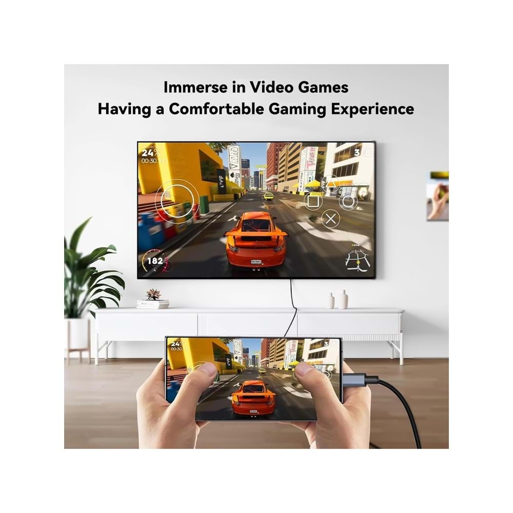 GABBLE GAB-TH05 TYPE-C TO HDMI TV 4K ÇEVİRİCİ KABLO