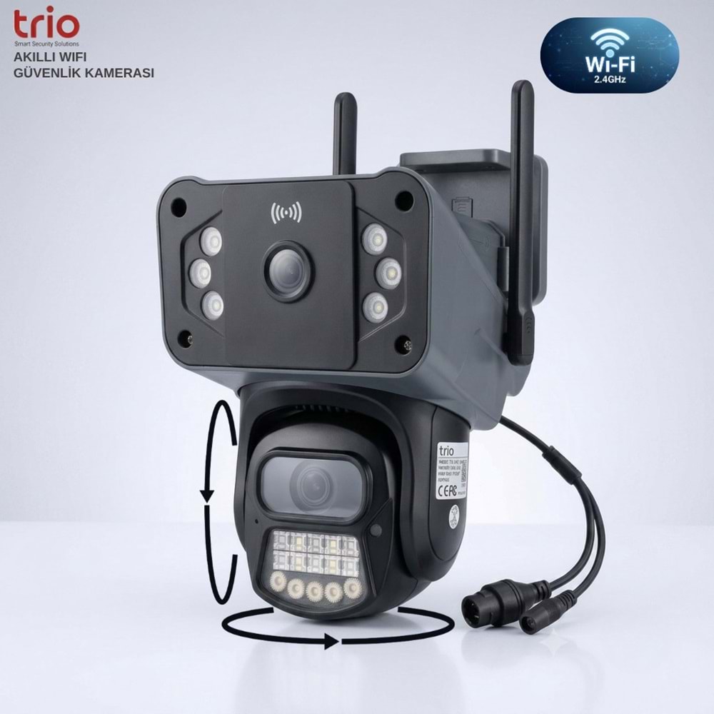 TRIO TR-WX249 PTZ WIFI P9 DUAL 2 LENS 802.11b/g/n 2.4GHz