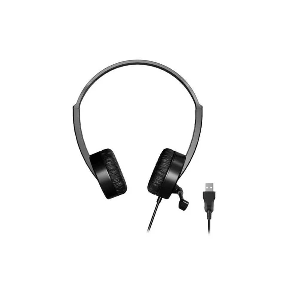 Lecoo HT106 USB Kablolu Mikrofonlu Kulak Üstü Kulaklık Siyah
