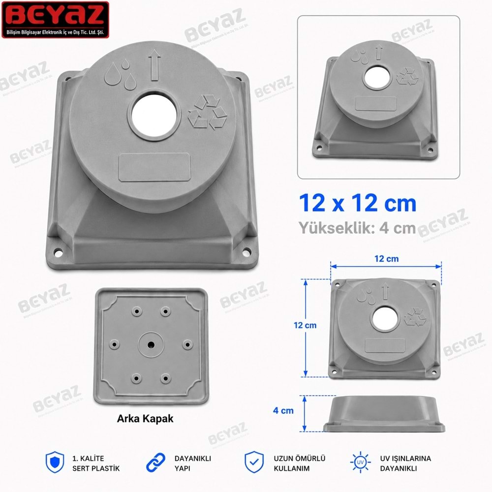 Buat Kare Füme Kapaklı 13*13