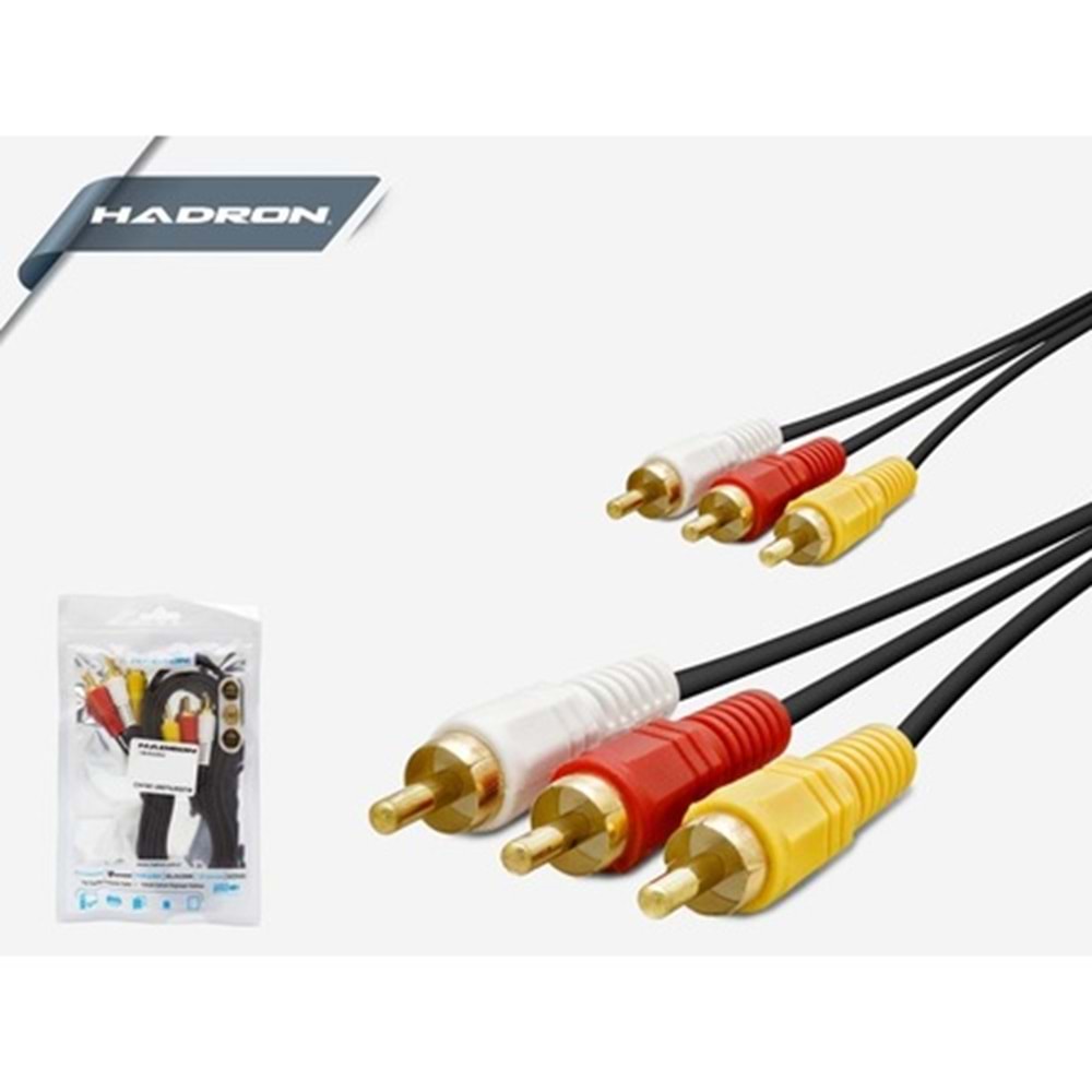 HADRON HD4620/100 3RCA KABLO 10M