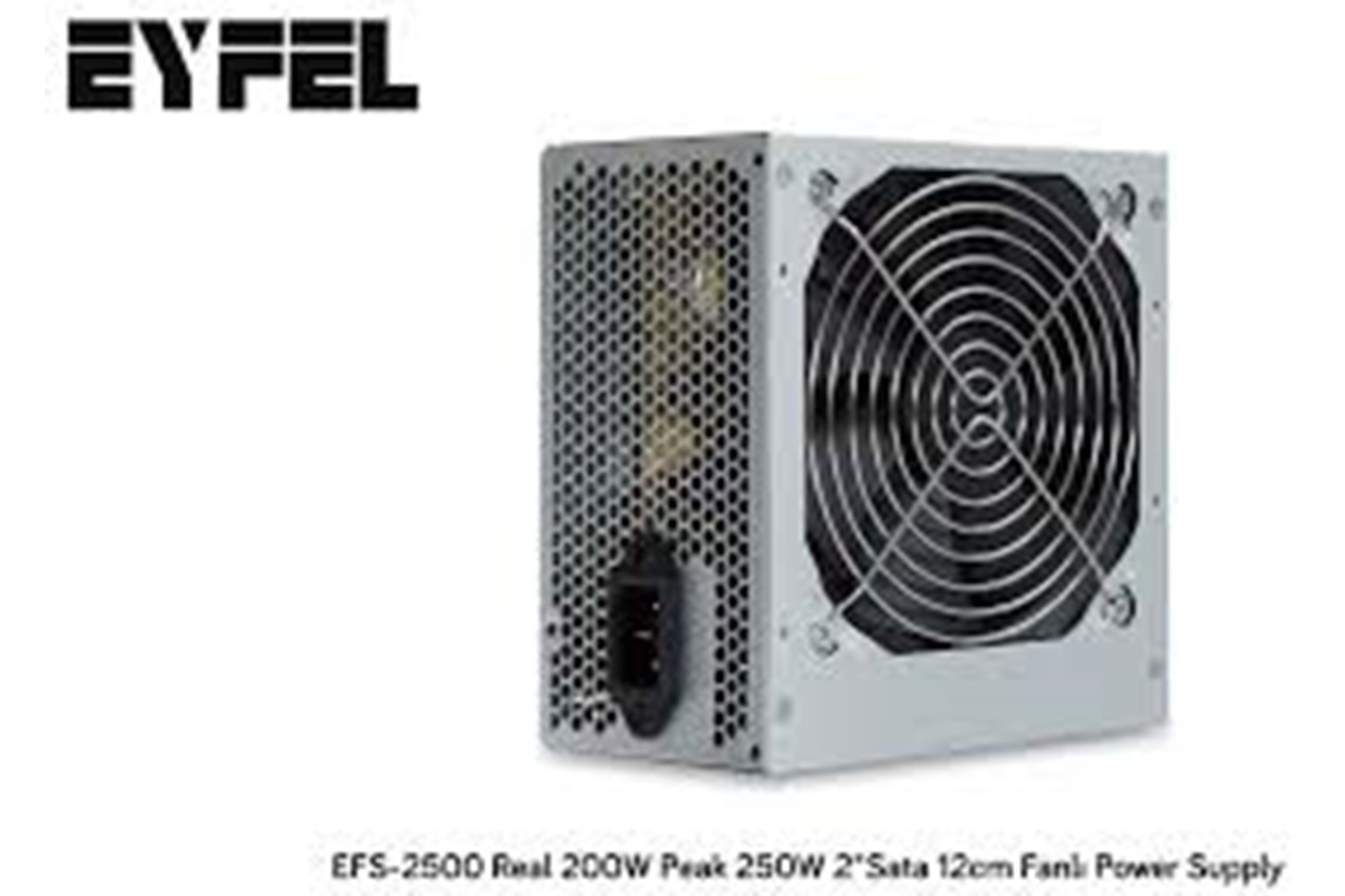 EYyfel EFS-2500 Real 200W Peak 250W 2*Sata 12cm Fanlı Power supply