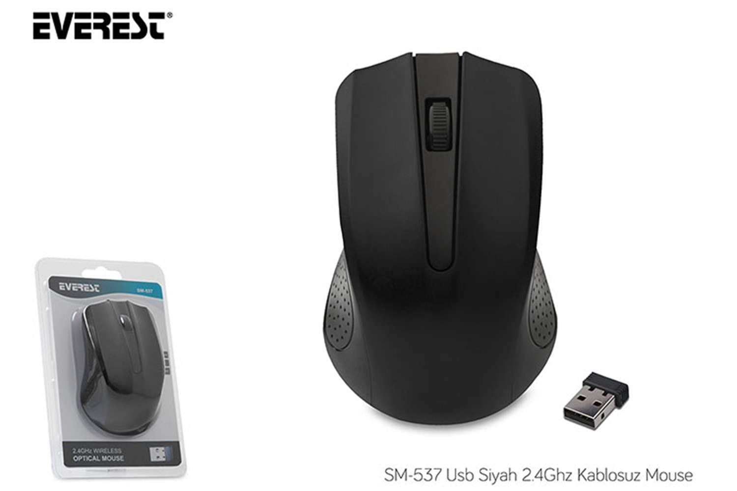 Everest SM-537 Usb Siyah 2.4Ghz Kablosuz Mouse