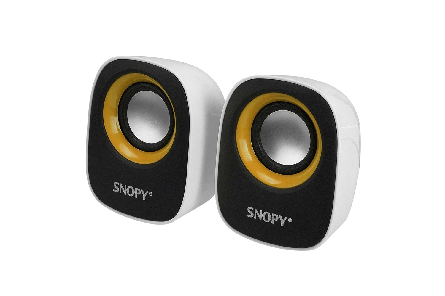 Snopy SN-120 2.0 Beyaz/Sarı USB Speaker