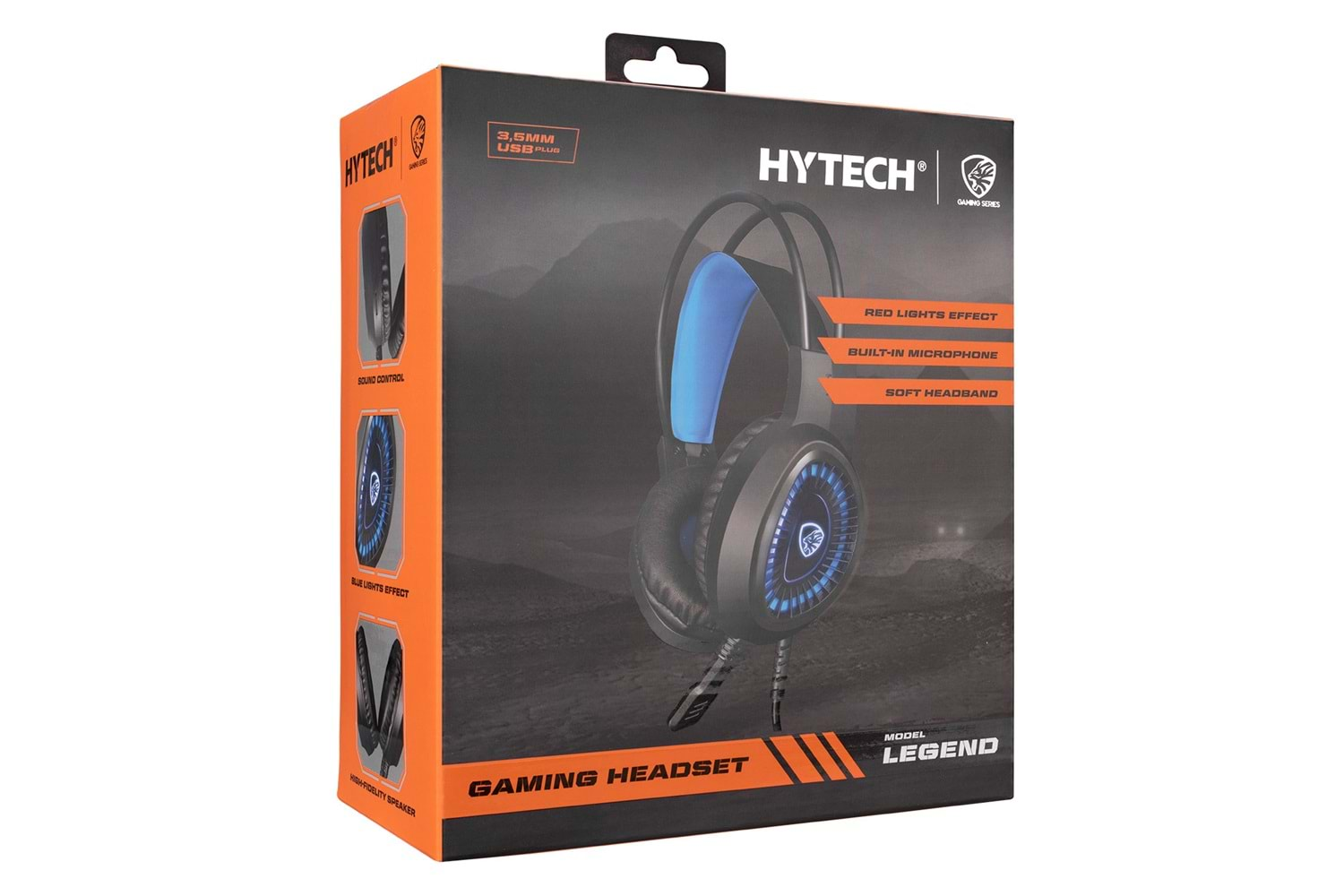 Hytech HY-G1 LEGEND Mavi 3,5mm Gaming Oyuncu Mikrofonlu Kulaklık