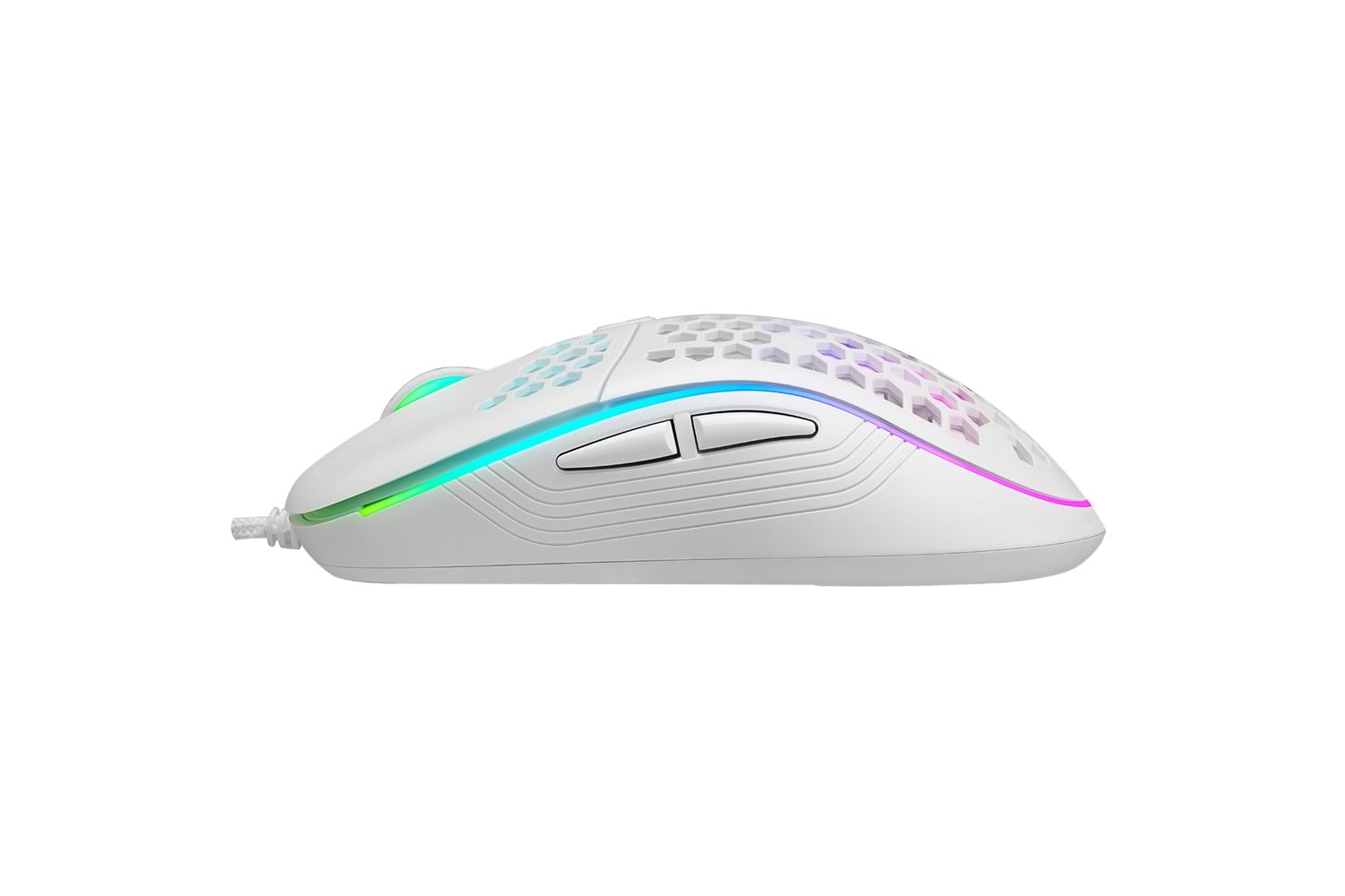 TRİO G907 3200dpi BEYAZ RGB LEDLİ GAMING OYUNCU MOUSE