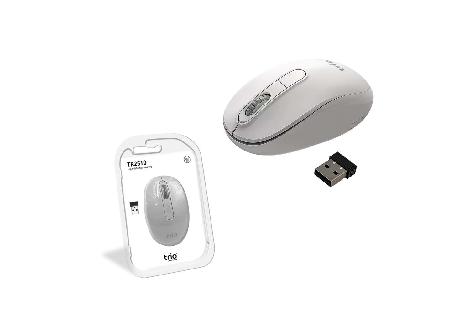 TRİO TR2510B BEYAZ WIRELESS MOUSE