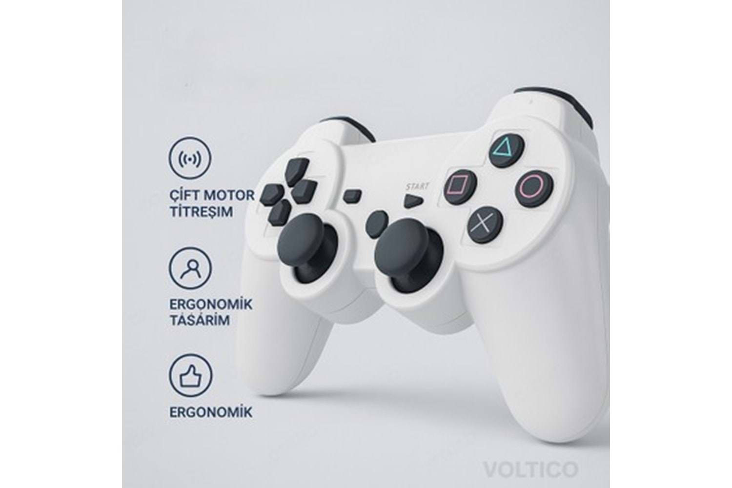 TRİO TR903B BEYAZ PS3 KABLOSUZ OYUN KOLU