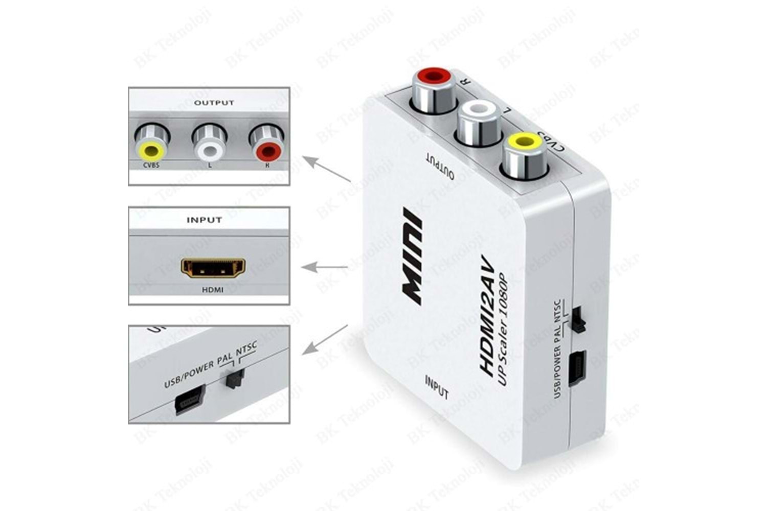 GABBLE GAB-HDAV HDMI2AV UP SCALER 1080P