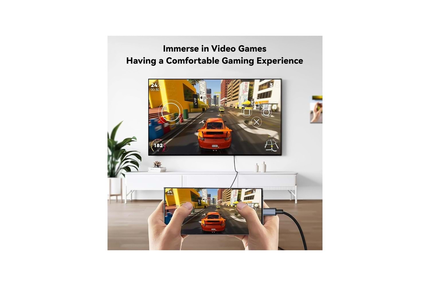 VERSATİLE TYPE-C TO HDMI 4K ÇEVİRİCİ KABLO