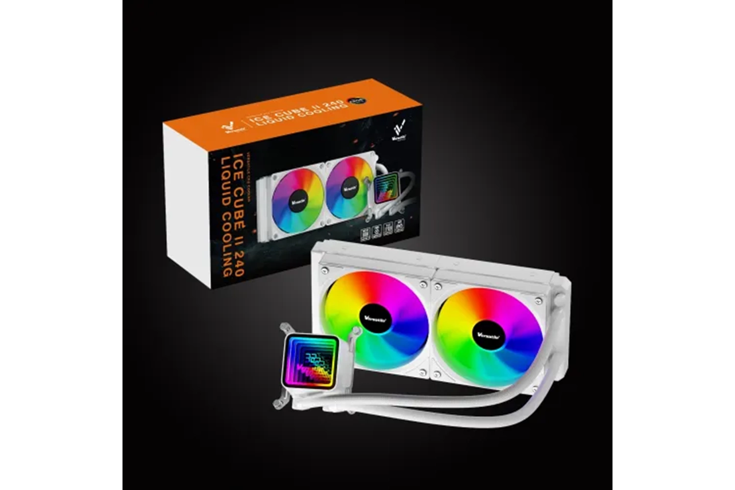 VERSATİLE 240MM 2 Lİ SIVI SOĞUTMA SİYAH ISI GÖSTERGELİ GÖSTERGE