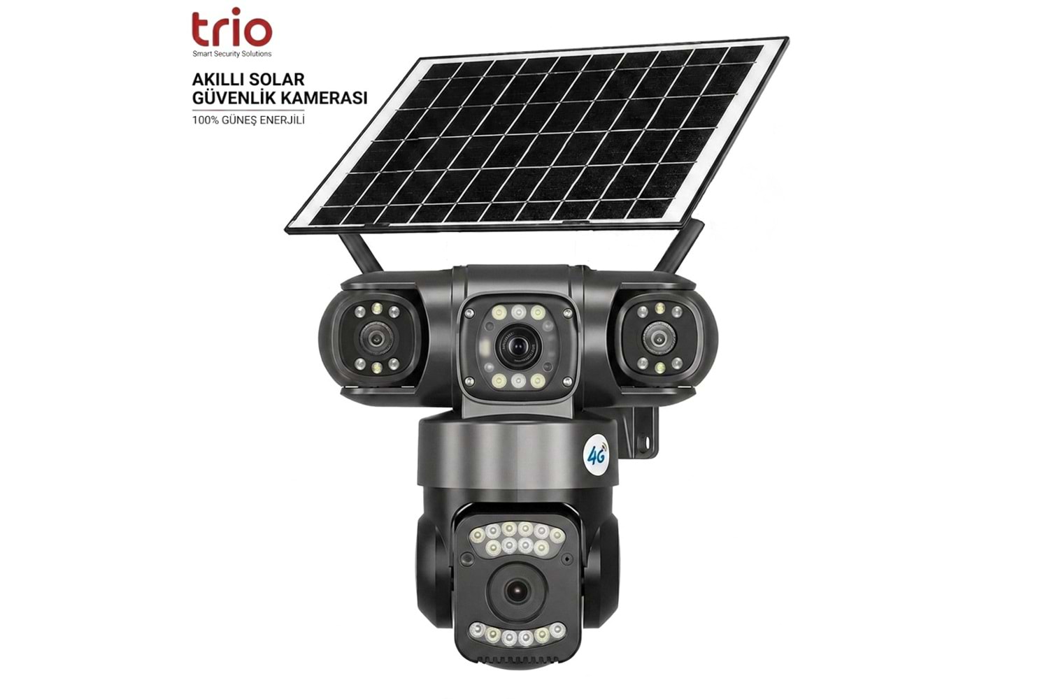 TRIO TR-SGX349 3 LENS AOV 4G-LTE PTZ 5V 2A SOLAR KAMERA TZ3