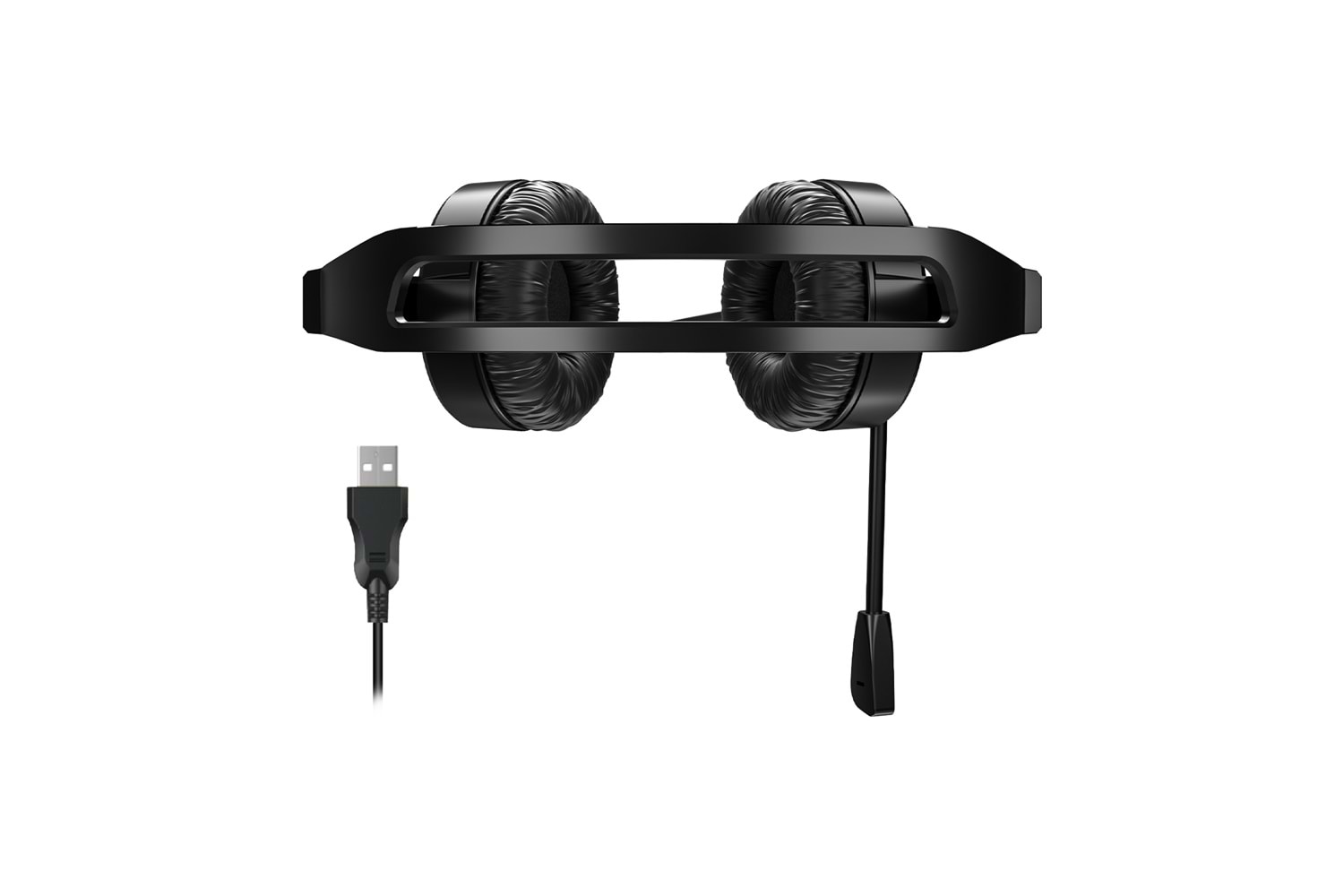 Lecoo HT106 USB Kablolu Mikrofonlu Kulak Üstü Kulaklık Siyah