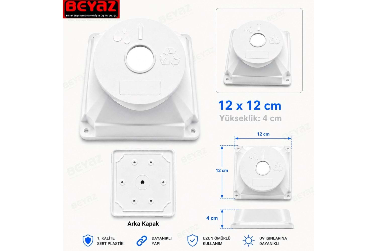 BUAT KARE BEYAZ KAPALI 13*13