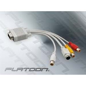 PLATOON PL-7208 VGA TO 3 RCA ÇEVİRİCİ KABLO