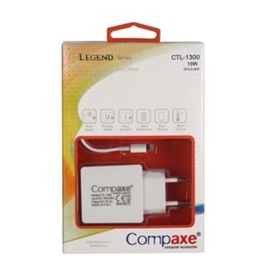 COMPAXE CTL-1300 5V 2A 2USB+IPHN 5S USB MOBILE SARJ SETİ