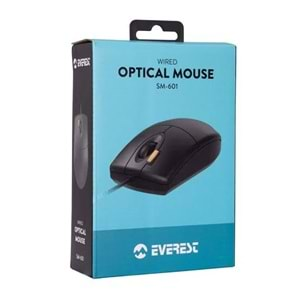 EVEREST SM-601 USB SİYAH MOUSE