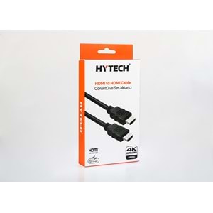 Hytech HY-XHD01 HDMI TO HDMI 1.5m Sinema 4K (4096*2160) Görüntü ve Ses Aktarıcı Kablo
