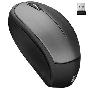 Everest SM-340Usb Siyah 3D OptikSüper Sessiz AlkalinPilli Kablosuz Mouse