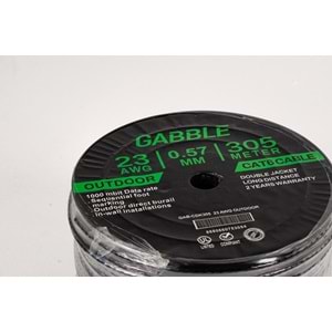 Gablle Gab-Cdk305 Cat6 305Mt Dış Ortam Kablo Od 0.57Mm