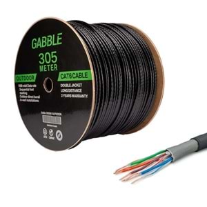 GABBLE GAB-CDS305 CAT6 305MT DIŞ ORTAM KABLO OD 0.50MM