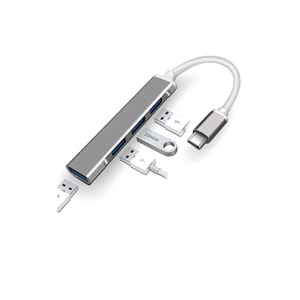 GABBLE GAB-TCUM30 USB 4 PORT + TYPE-C 3.0 SLIM ÇOKLAYICI