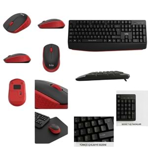 TRİO TRK300 KABLOSUZ KLAVYE MOUSE SET