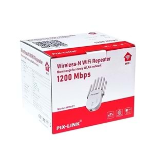 PIX-LINK GAB-WR60T 6 ANTEN ACCESS POINT REPEATER ROUTER 1200Mbps