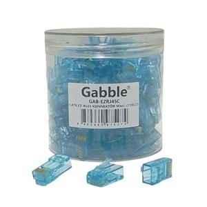 GABBLE GAB-CLR EZRJ45 CAT6 RENKLİ KONNEKTÖR 100LÜ