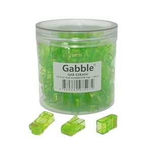 GABBLE GAB-CLR EZRJ45 CAT6 RENKLİ KONNEKTÖR 100LÜ