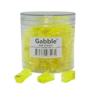 GABBLE GAB-CLR EZRJ45 CAT6 RENKLİ KONNEKTÖR 100LÜ