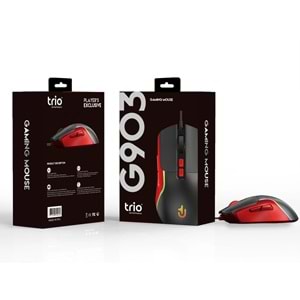 TRİO G903 3200dpi RGB LEDLİ GAMING OYUNCU MOUSE