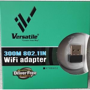 VERSATILE USB WIFI MINI RT88W02 300M 802.11N