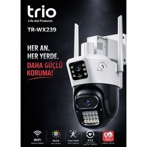 TRIO TR-WX239 PTZ WIFI P39 DUAL 2 LENS 802.11b/g/n 2.4GHz