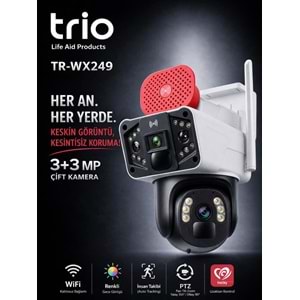 TRIO TR-WX249 PTZ WIFI P9 DUAL 2 LENS 802.11b/g/n 2.4GHz