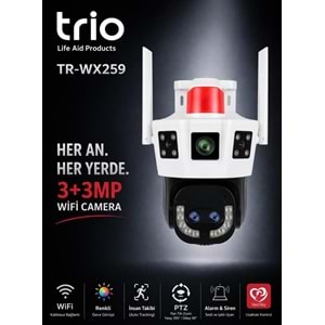 TRIO TR-WX259 PTZ WIFI S37 DUAL 2 LENS 802.11b/g/n 2.4GHz