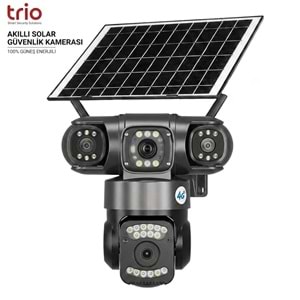 TRIO TR-SGX349 3 LENS AOV 4G-LTE PTZ 5V 2A SOLAR KAMERA TZ3
